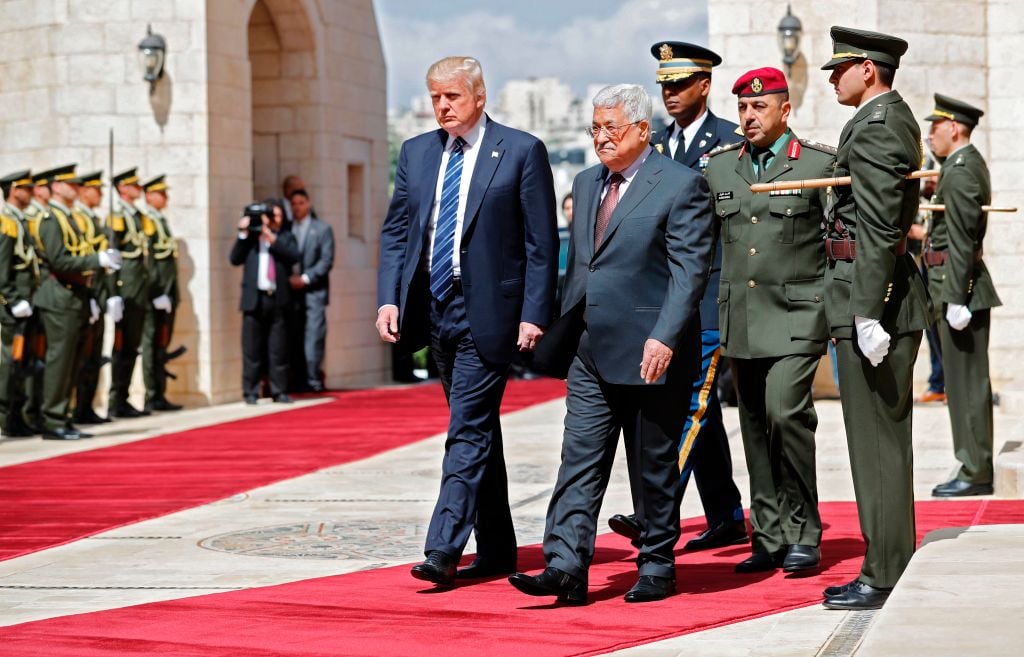Palästinenserpräsident Abbas empfängt Trump in Bethlehem