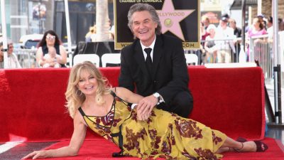 Goldie Hawn und Kurt Russell enthüllen Hollywood-Sterne