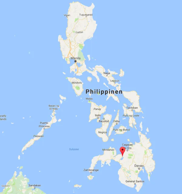 Die Philippinen mit der Stadt Marwari