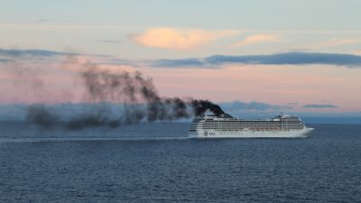 Traumurlaub Kreuzfahrtschiff? Naturschützer und führende Lungenärzte warnen vor hoher Abgasbelastung an Deck