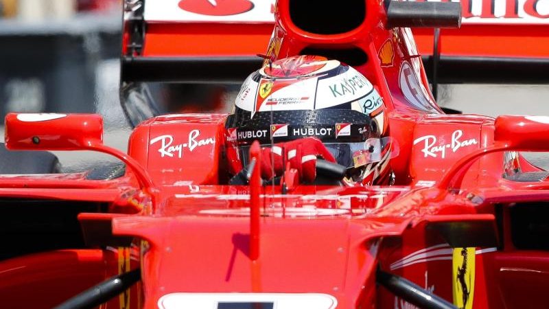 Räikkönen holt Pole Position vor Vettel