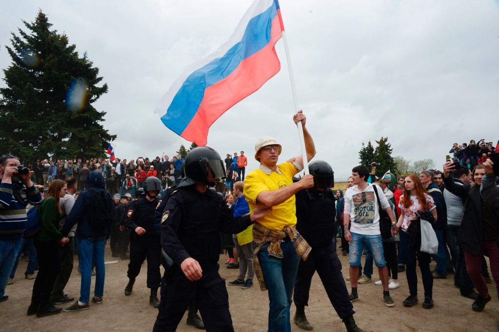 Nicht genehmigte Demonstration: Kreml-Kritiker Nawalny und Anhänger festgenommen
