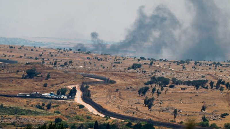 Israelisches Kampfflugzeug greift Stellung der syrischen Armee auf Golanhöhen an