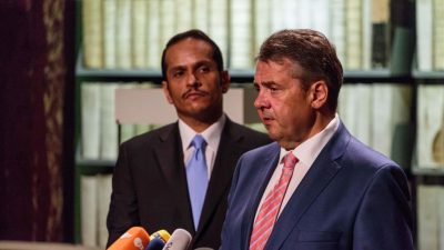 Gabriel trifft katarischen Außenminister Al-Thani und ruft zu rascher diplomatischer Lösung auf + Video