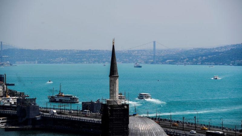 Staunen in Istanbul: Explosion von Plankton färbt Bosporus türkis