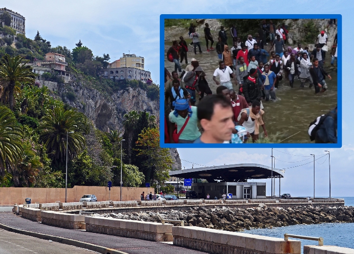 Ventimiglia, Cote d’Azure: Hunderte Sudan-Flüchtlinge aus wildem Camp wollten Grenze zu Frankreich überwinden