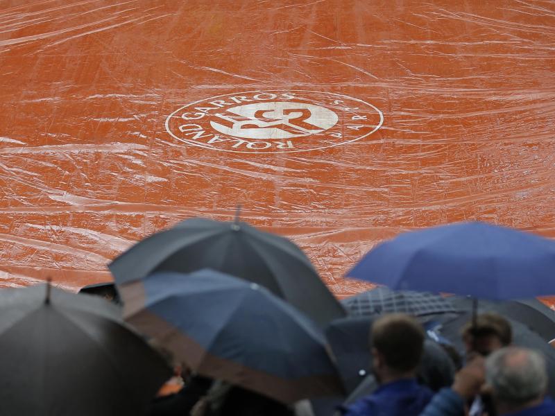 Regen sorgt bei French Open wieder für Verzögerungen