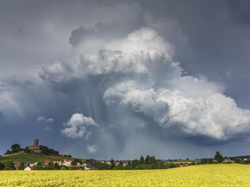 Wetterdienst warnt vor Gewittern in Süddeutschland