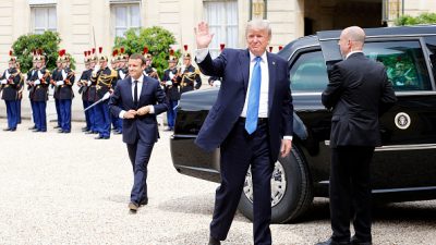 Protokoll: Trump und Macron bekräftigen „unsterbliche Bande“ von Frankreich und USA