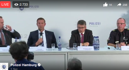 Jetzt Live: Pressekonferenz der Polizei Hamburg