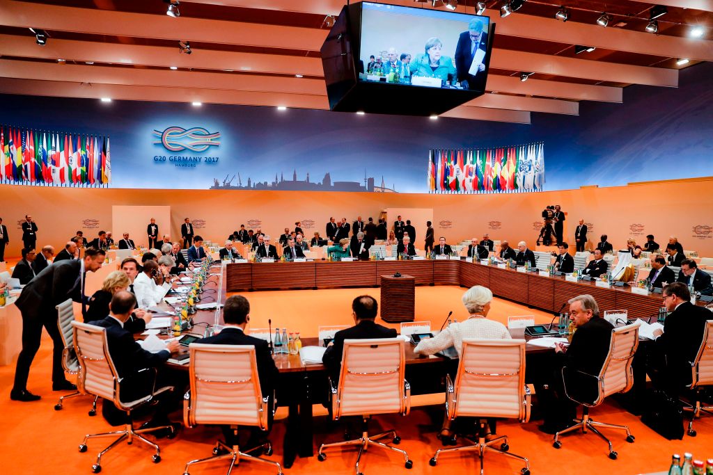 G20-Gipfel: Merkel mit Einigung auf „Kampf gegen Protektionismus“ im Welthandel zufrieden