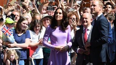 William und Kate am letzten Tag von Deutschlandbesuch in Hamburg bejubelt