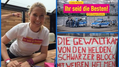 Bremen: „Extrem linke Vollspacken“ nerven beim kleinen Danke-Fest für G20-Polizisten- Zuvor kostenlos „durchgefressen“