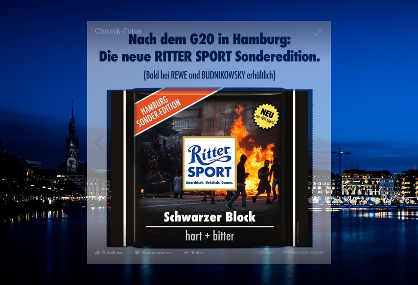Die neue „Ritter Sport“ Sonderaktion: Das Netz spottet über linksextremen „Schwarzen Block“