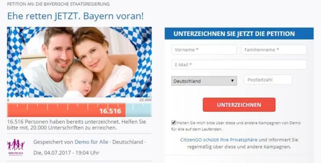 Foto: Screenshot Petition auf citizengo.org