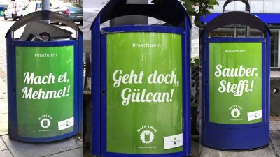 Wirbel um Duisburger Mülleimer: Türkische Namen sollten integrativ wirken