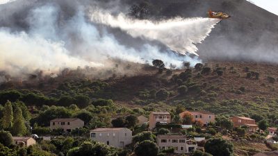 Waldbrände wüten weiterhin auf Korsika – Mutmaßlicher Brandstifter festgenommen