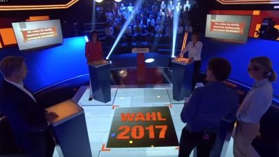 TV-Duell-Wahlkampf 2017: Kleine Parteien im verbalen Schlagabtausch