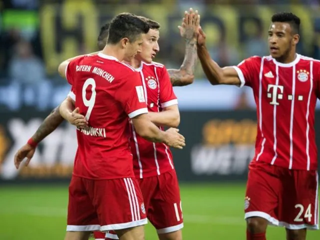 Bayerns Torschütze vom Dienst: Robert Lewandowski erzielte das Tor zum 1:1. Foto: Marius Becker/dpa