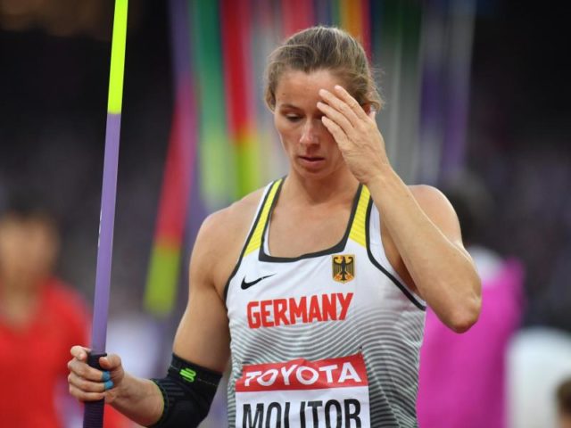 Speerwerferin Katharina Molitor fehlte bei den letzten drei Versuchen einfach der Schwung. Foto: Bernd Thissen/dpa
