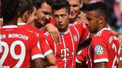 Favoriten lösen Pflichtaufgabe – Bayern siegt 5:0, BVB 4:0