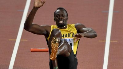 Krampf stoppt Usain Bolt im letzten Rennen