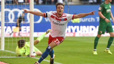 HSV zieht sich aus Negativsog: 1:0 gegen den FC Augsburg