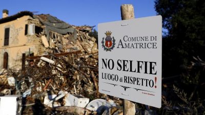 Jahrestag: Gedenken an Erdbeben um Amatrice in Italien