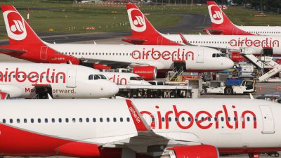 „Zum Schutz der Interessen der Fluggäste“: EU-Kommission genehmigt Staatskredit für insolvente Air Berlin