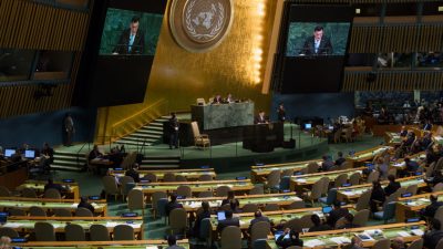 Dritter Tag der UN-Generaldebatte: Bundesaußenminister Gabriel hält Rede