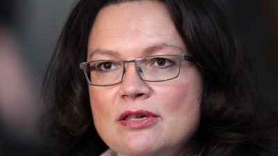 Andrea Nahles wird neue SPD-Fraktionsvorsitzende