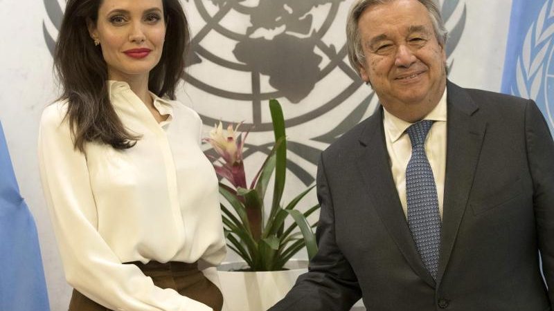 Angelina Jolie trifft sich mit UN-Chef Guterres