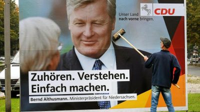 CDU und SPD in Niedersachsen trennt nur ein Prozentpunkt