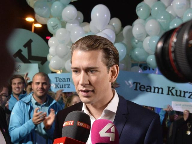 ÖVP-Chef Sebastian Kurz führt in Umfragen deutlich vor Bundeskanzler Christian Kern. Foto: Herbert Pfarrhofer/dpa
