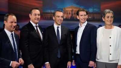 Kanzlerwahl in Österreich: Die Spitzenkandidaten und die Frauen an ihrer Seite
