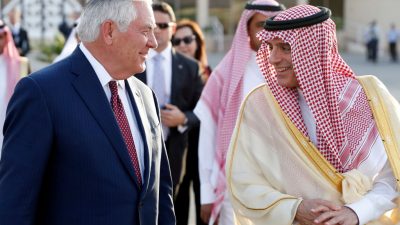 Tillerson fordert in Riad Rückzug iranischer Milizen aus dem Irak