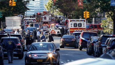 Kleinlaster-Terrorakt in Manhattan: Acht Tote und 11 Verletzte – 29-jähriger Fahrer angeschossen + Live-Video