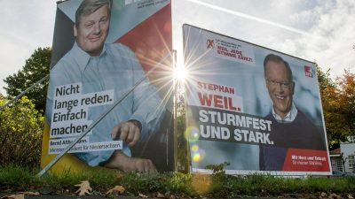Niedersachsen: Wahlkampfauftritte von Merkel und Schulz