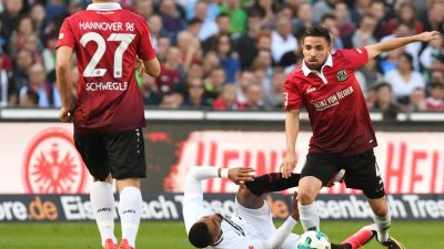 Hannover beim 1:2 gegen Frankfurt erstmals ohne Heimsieg