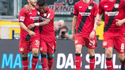 Erster Auswärtssieg für Bayer: 5:1-Erfolg in Gladbach