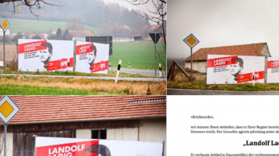 Höcke weiter im Visier: ZPS stellen „NPD-Wahlplakate“ mit seinem Bild auf