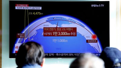 Nach Raketentest: Trump kündigt neue Sanktionen gegen Nordkorea an