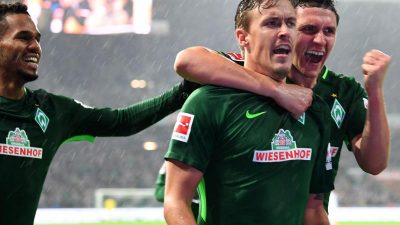 Kruse-Hattrick-Gala beschert Werder ersten Kohfeldt-Sieg
