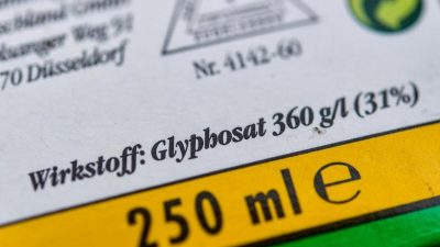 Grünen-Politiker warnt vor Blankoscheck für Unkrautgift – Uneingeschränkte Glyphosat-Neuzulassung?