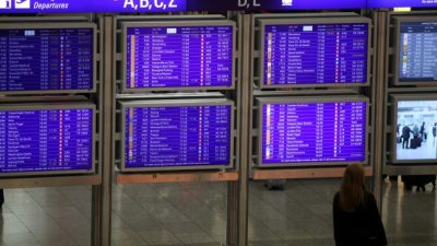 Flugausfälle und Verspätungen am Frankfurter Flughafen erwartet