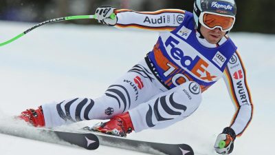 Deutsche Skirennfahrer mit solidem Super G