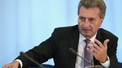 Oettinger möchte Vetorecht der EU bei wichtigen Entscheidungen der Eurostaaten