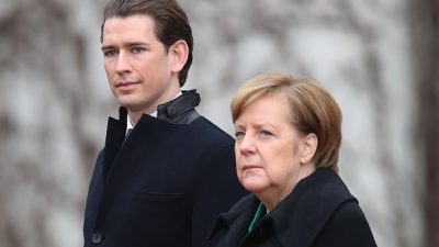 Merkel zu Treffen mit Kurz: Mit Wien über stärkeren Schutz der EU-Außengrenze einig