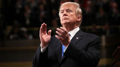 Trump: USA werden mit „Vertrauen in unsere Werte, unsere Bürger und in unseren Gott“ nicht versagen