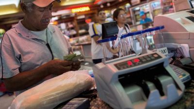 Inflationsrate in Venezuela steigt auf über 2600 Prozent